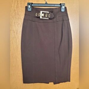 CACHÉ Chocolate Brown Pencil Skirt